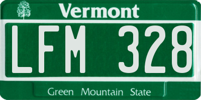 VT license plate LFM328
