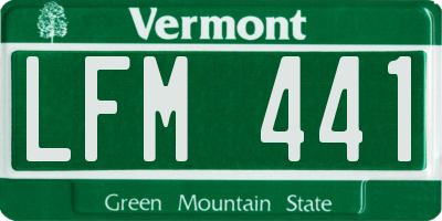 VT license plate LFM441