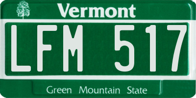 VT license plate LFM517