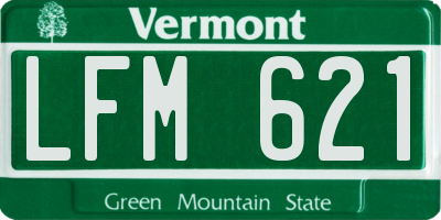 VT license plate LFM621