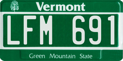 VT license plate LFM691
