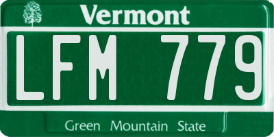 VT license plate LFM779