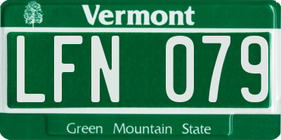 VT license plate LFN079