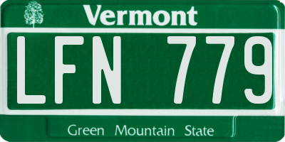VT license plate LFN779