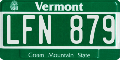VT license plate LFN879