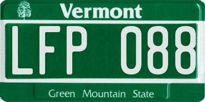 VT license plate LFP088