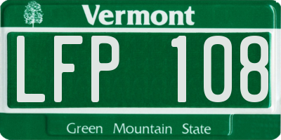 VT license plate LFP108