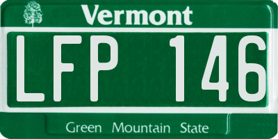VT license plate LFP146