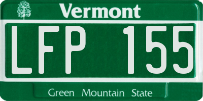 VT license plate LFP155