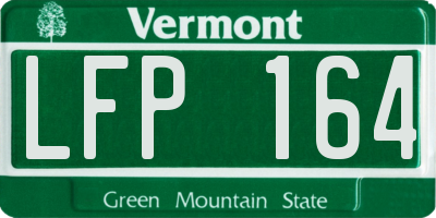 VT license plate LFP164