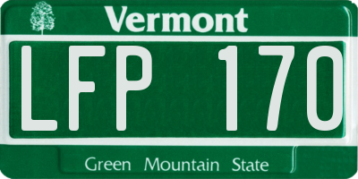 VT license plate LFP170