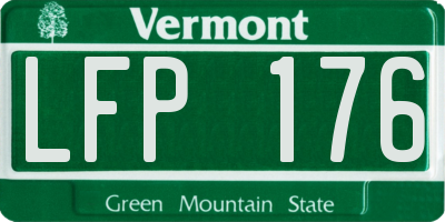 VT license plate LFP176