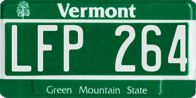 VT license plate LFP264