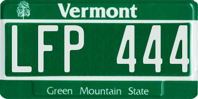 VT license plate LFP444