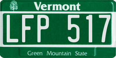 VT license plate LFP517
