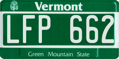 VT license plate LFP662