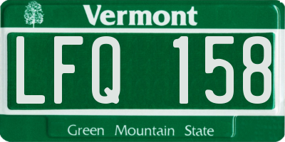 VT license plate LFQ158