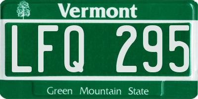 VT license plate LFQ295