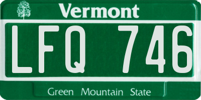 VT license plate LFQ746