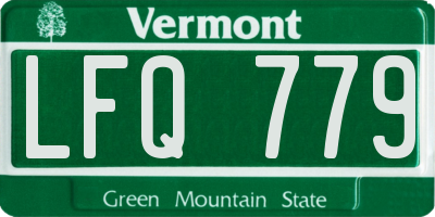 VT license plate LFQ779