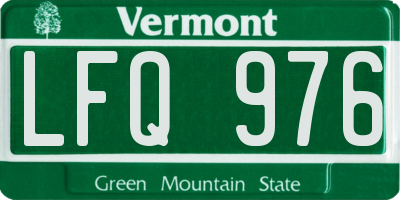 VT license plate LFQ976