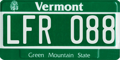 VT license plate LFR088