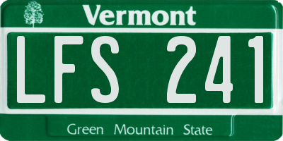 VT license plate LFS241