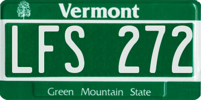 VT license plate LFS272