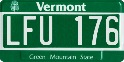 VT license plate LFU176