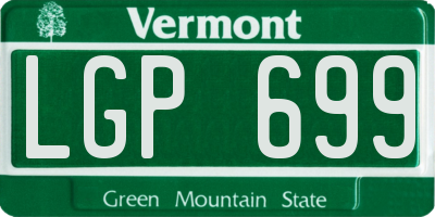 VT license plate LGP699