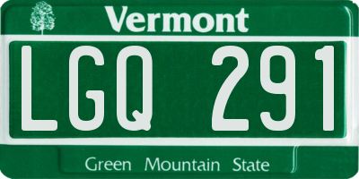 VT license plate LGQ291