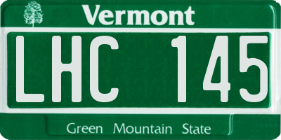 VT license plate LHC145