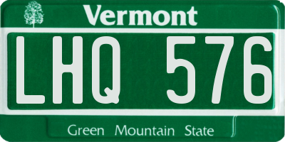 VT license plate LHQ576