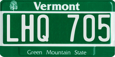 VT license plate LHQ705