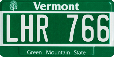 VT license plate LHR766