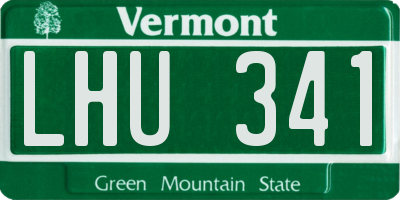 VT license plate LHU341