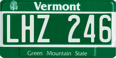 VT license plate LHZ246