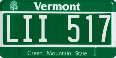 VT license plate LII517