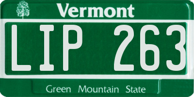 VT license plate LIP263
