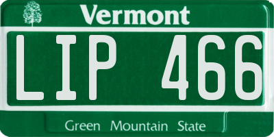 VT license plate LIP466