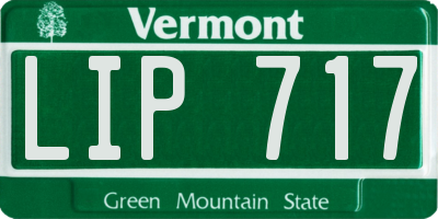 VT license plate LIP717