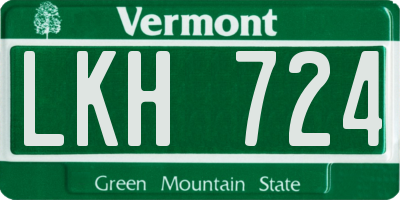 VT license plate LKH724
