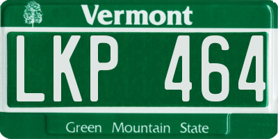 VT license plate LKP464