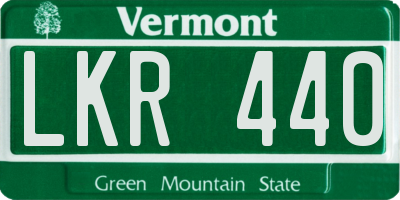 VT license plate LKR440