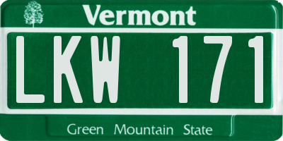 VT license plate LKW171