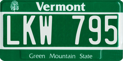 VT license plate LKW795