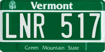 VT license plate LNR517