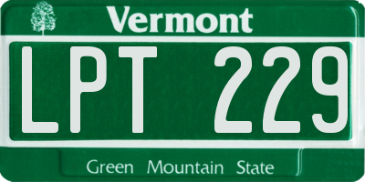 VT license plate LPT229