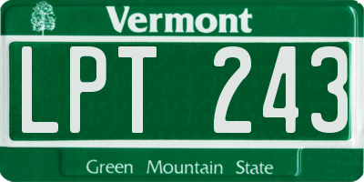 VT license plate LPT243