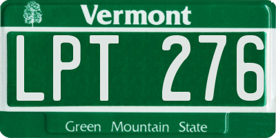 VT license plate LPT276